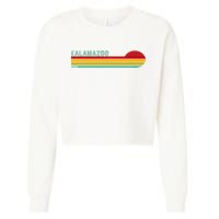 Kalamazoo Michigan Retro Cropped Pullover Crew