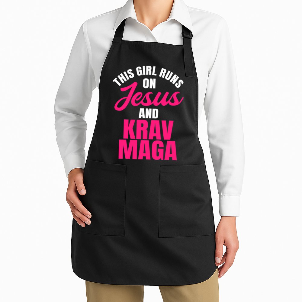 Krav Maga Run On Jesus MMA Self Defense Contact Combat Apron