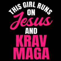 Krav Maga Run On Jesus MMA Self Defense Contact Combat 7-Panel Snapback Hat