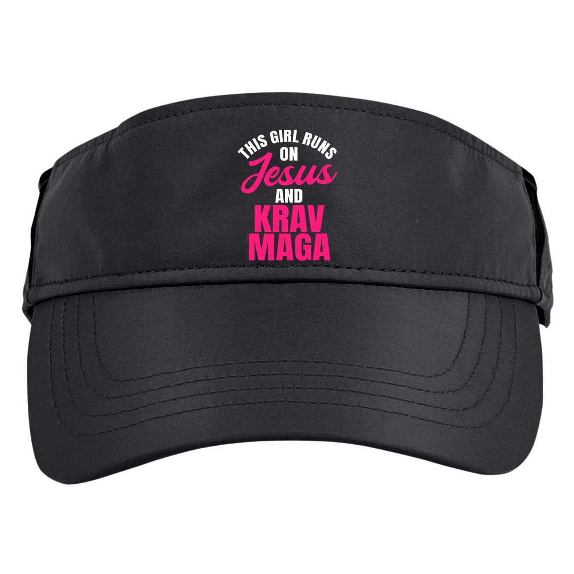 Krav Maga Run On Jesus MMA Self Defense Contact Combat Adult Drive Performance Visor