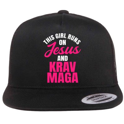 Krav Maga Run On Jesus MMA Self Defense Contact Combat Flatbill Hat