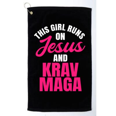 Krav Maga Run On Jesus MMA Self Defense Contact Combat Golf Towel