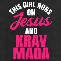 Krav Maga Run On Jesus MMA Self Defense Contact Combat Golf Towel