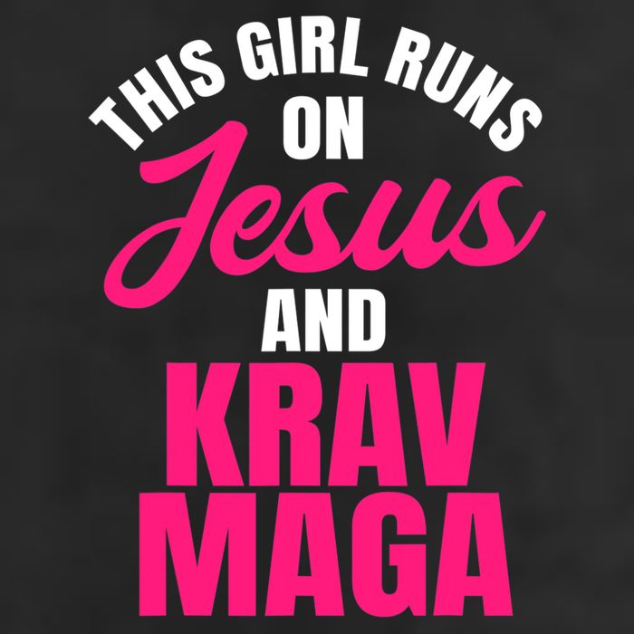 Krav Maga Run On Jesus MMA Self Defense Contact Combat Golf Towel