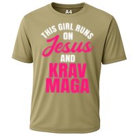Krav Maga Run On Jesus MMA Self Defense Contact Combat Cooling Performance Crew T-Shirt