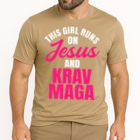 Krav Maga Run On Jesus MMA Self Defense Contact Combat Cooling Performance Crew T-Shirt