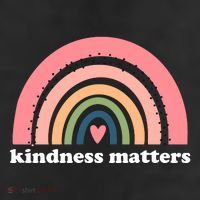 Kindness Matters Rainbow Heart Cool Comfort Performance Bucket Hat