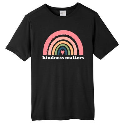 Kindness Matters Rainbow Heart Tall Fusion ChromaSoft Performance T-Shirt