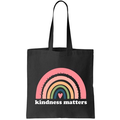 Kindness Matters Rainbow Heart Bag
