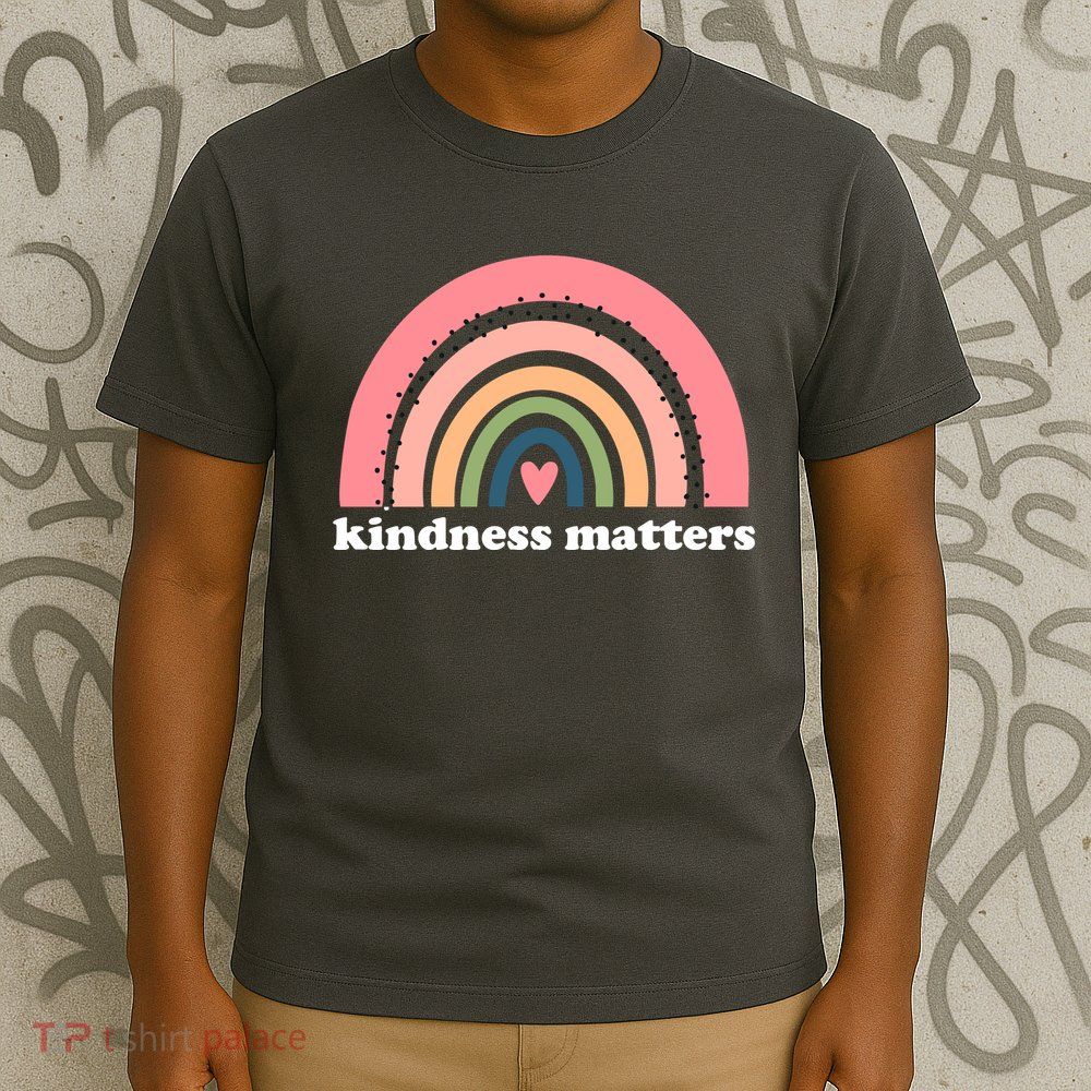 Kindness Matters Rainbow Heart T-Shirt