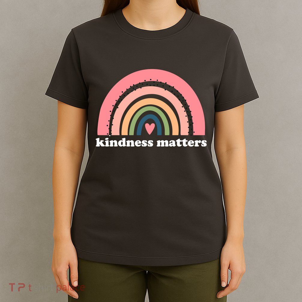 Kindness Matters Rainbow Heart T-Shirt