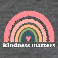 Kindness Matters Rainbow Heart Backpack