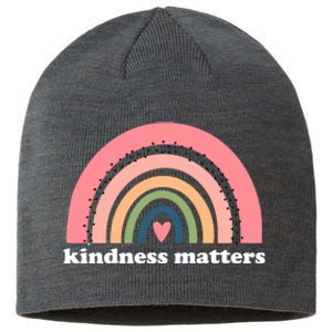 Kindness Matters Rainbow Heart Sustainable Beanie