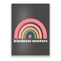 Kindness Matters Rainbow Heart Poster