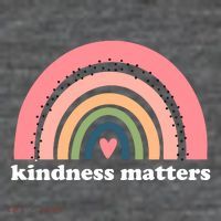 Kindness Matters Rainbow Heart Poster
