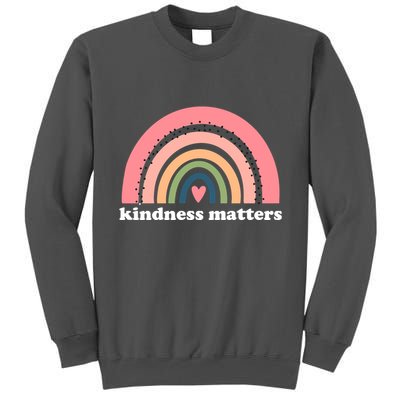 Kindness Matters Rainbow Heart Tall Sweatshirt