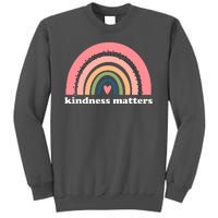 Kindness Matters Rainbow Heart Tall Sweatshirt