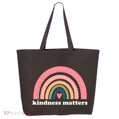 Kindness Matters Rainbow Heart 25L Jumbo Tote