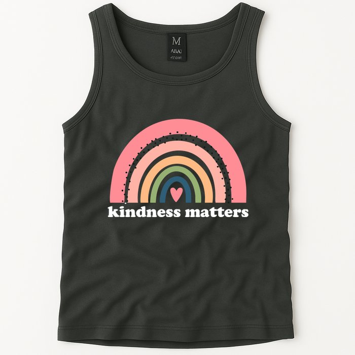 Kindness Matters Rainbow Heart Tank Top
