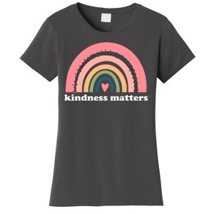 Kindness Matters Rainbow Heart Women's T-Shirt