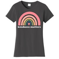 Kindness Matters Rainbow Heart Women's T-Shirt