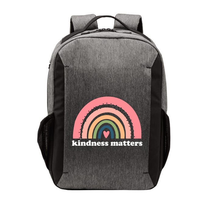 Kindness Matters Rainbow Heart Vector Backpack
