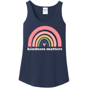 Kindness Matters Rainbow Heart Ladies Essential Tank