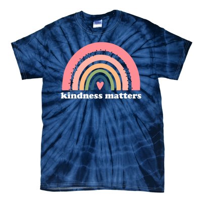 Kindness Matters Rainbow Heart Tie-Dye T-Shirt