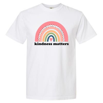 Kindness Matters Rainbow Heart Garment-Dyed Heavyweight T-Shirt