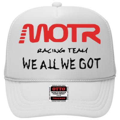 Kidcudi Motr Racing Team We All We Got High Crown Mesh Back Trucker Hat