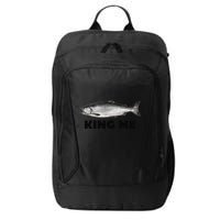 King Me Salmon Fishing City Backpack