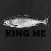 King Me Salmon Fishing Adult Drive Performance Visor