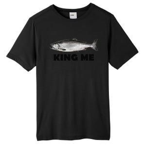 King Me Salmon Fishing Tall Fusion ChromaSoft Performance T-Shirt