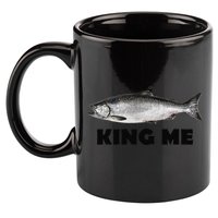 King Me Salmon Fishing 11oz C Handle Ceramic Mug