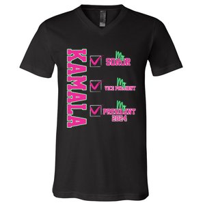 Kamala My Soror My President Kamala Harris 2024 President V-Neck T-Shirt