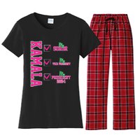 Kamala My Soror My President Kamala Harris 2024 President Women's Flannel Pajama Set