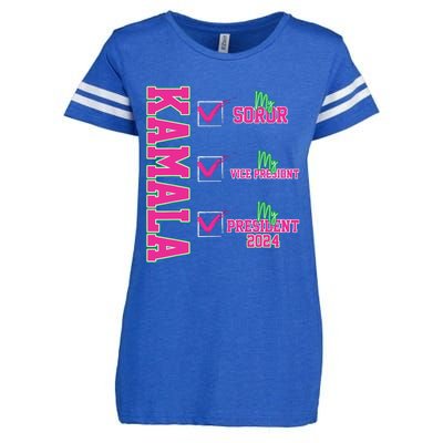 Kamala My Soror My President Kamala Harris 2024 President Enza Ladies Jersey Football T-Shirt