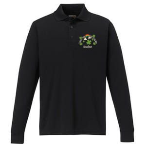 Kiss Me Shamrock Great Gift State St Patrick's Day Idaho Great Gift Performance Long Sleeve Polo