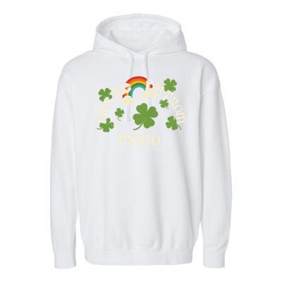 Kiss Me Shamrock Great Gift State St Patrick's Day Idaho Great Gift Garment-Dyed Fleece Hoodie