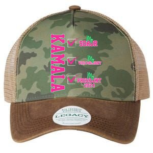 Kamala My Soror My President Kamala Harris 2024 President Legacy Tie Dye Trucker Hat