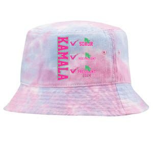 Kamala My Soror My President Kamala Harris 2024 President Tie-Dyed Bucket Hat