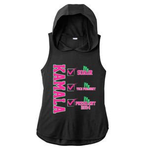 Kamala My Soror My President Kamala Harris 2024 President Ladies PosiCharge Tri-Blend Wicking Draft Hoodie Tank