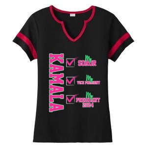 Kamala My Soror My President Kamala Harris 2024 President Ladies Halftime Notch Neck Tee