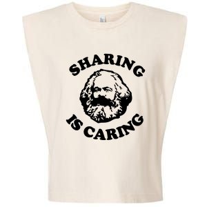 Karl Marx Sharing Is Caring Garment-Dyed Women's Muscle Tee