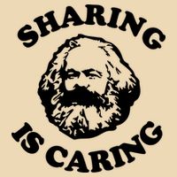 Karl Marx Sharing Is Caring Bag