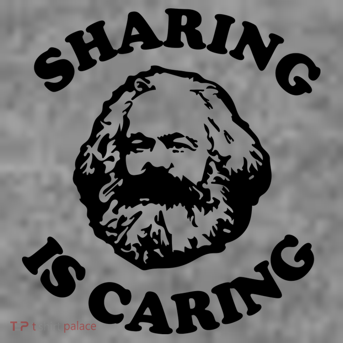 Karl Marx Sharing Is Caring Sustainable Beanie