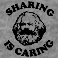 Karl Marx Sharing Is Caring Tall Sweatshirt