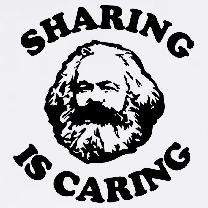 Karl Marx Sharing Is Caring Cool Comfort Performance Bucket Hat