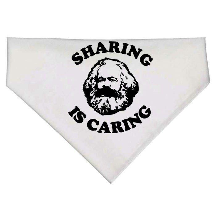 Karl Marx Sharing Is Caring USA-Made Doggie Bandana