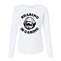 Karl Marx Sharing Is Caring Womens Cotton Relaxed Long Sleeve T-Shirt